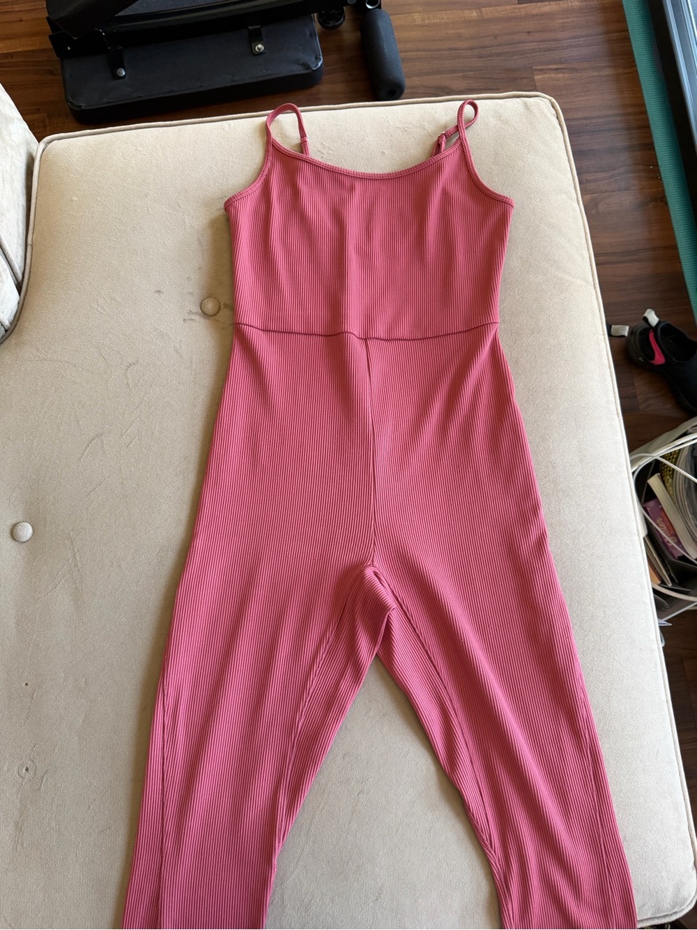wild fable Ribbed Pink Jumpsuit Romper